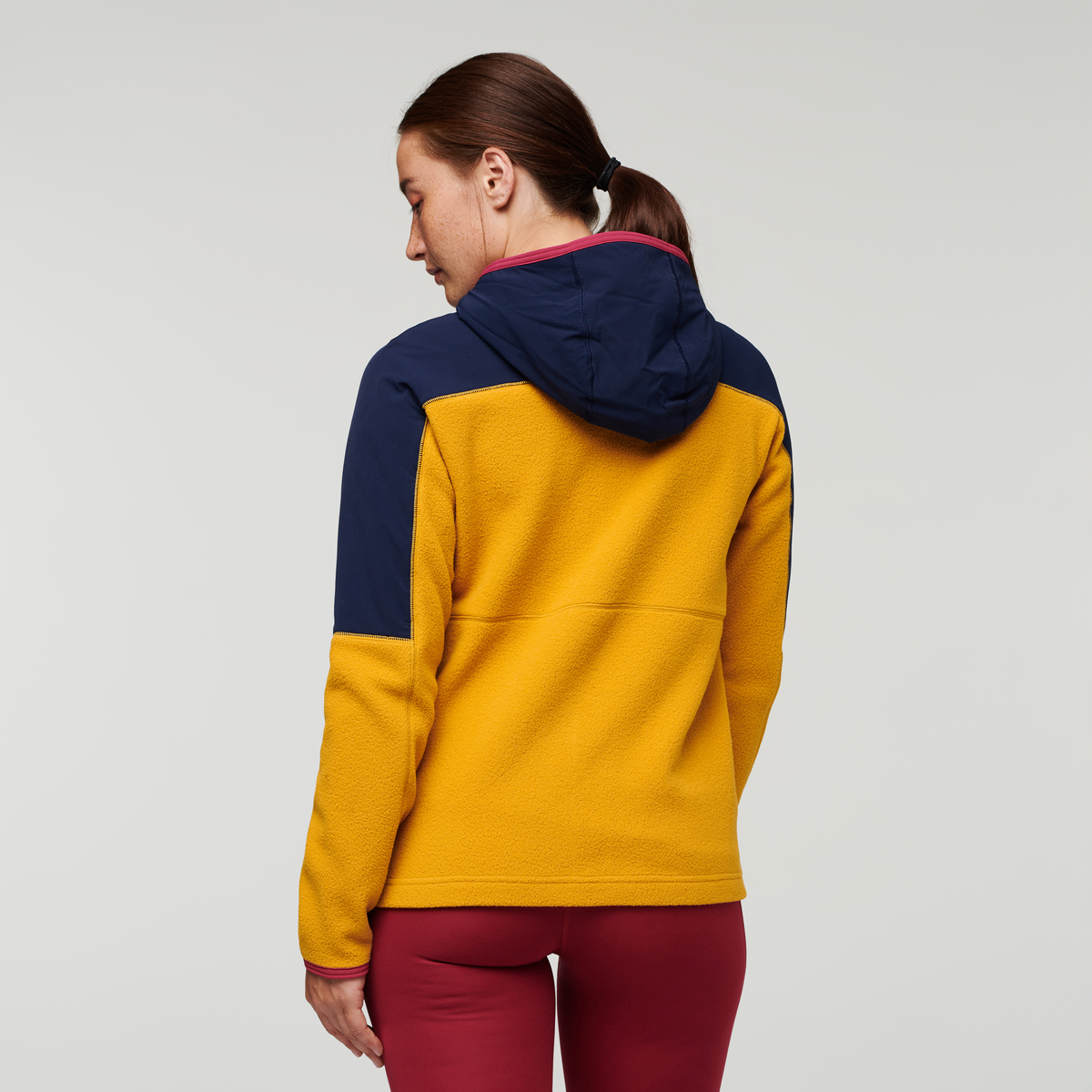 Abrazo Hooded Full Zip Fleece Jacket Women's black - Image 11