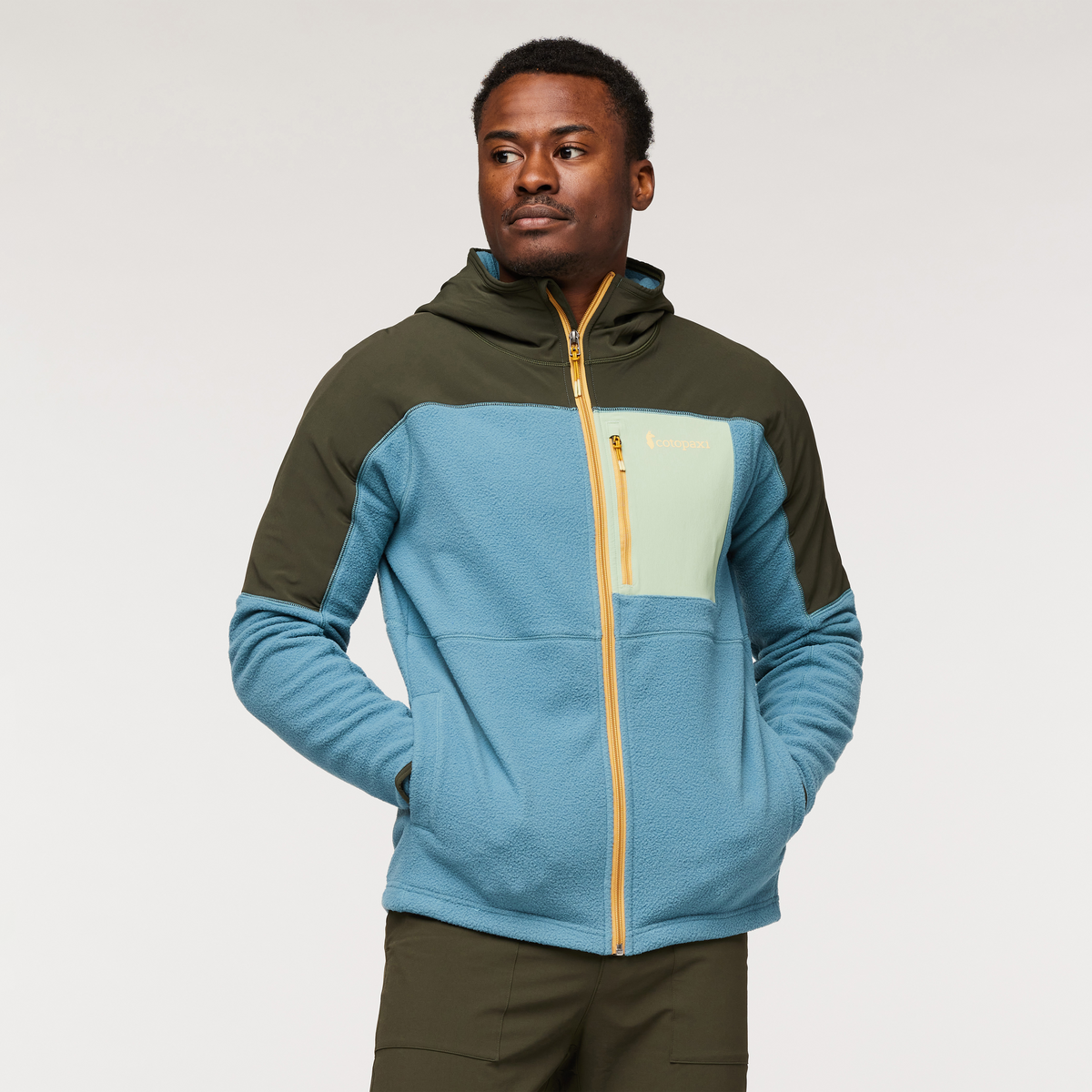 Abrazo Hooded Full Zip Fleece Jacket   Men's