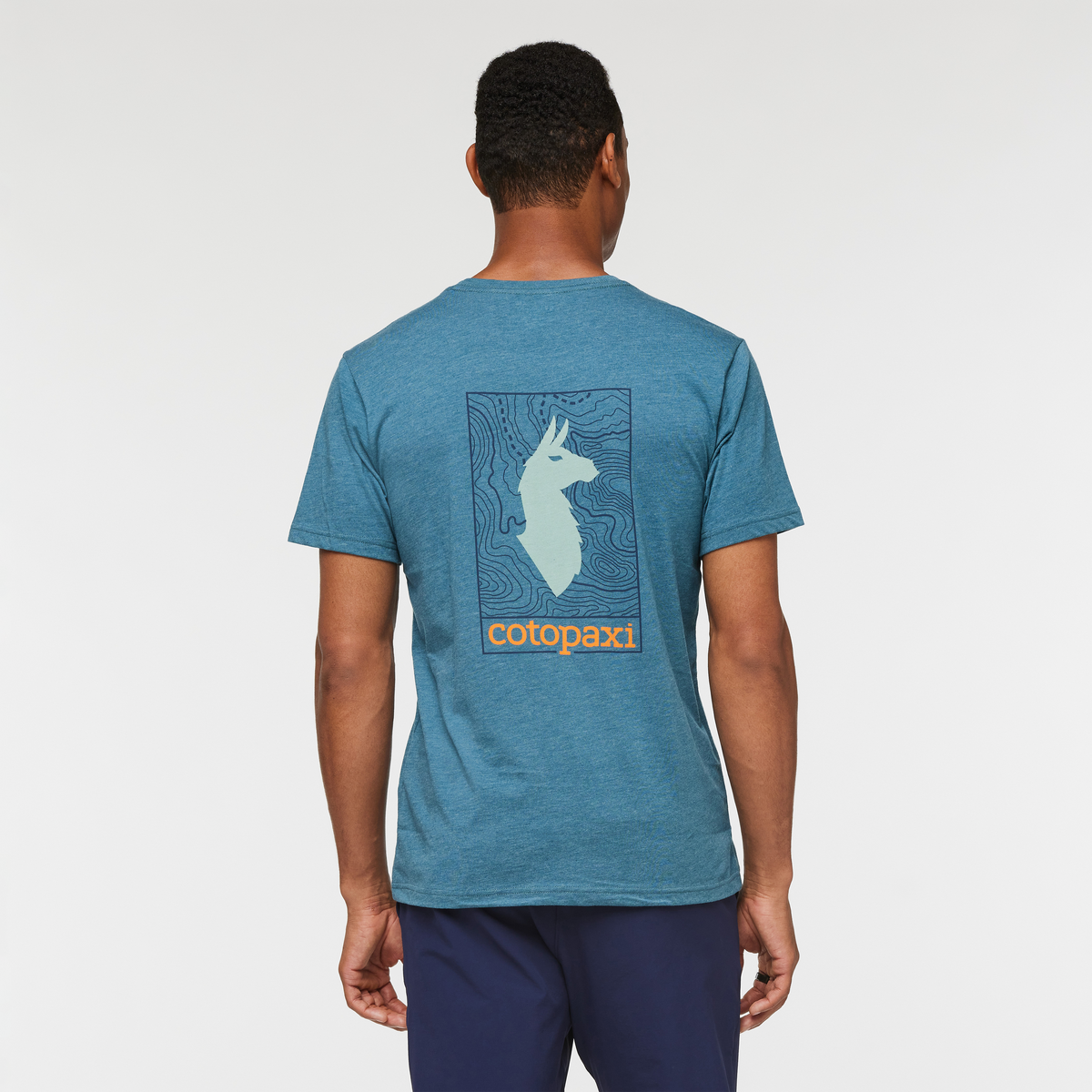 Llama Map T Shirt Men's - Image 2