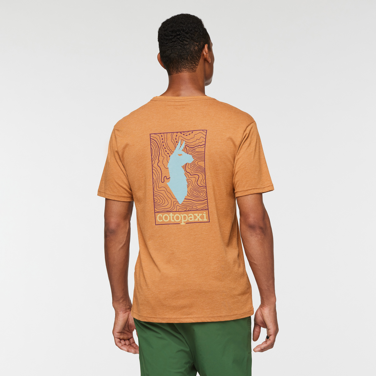 Llama Map T Shirt Men's - Image 2