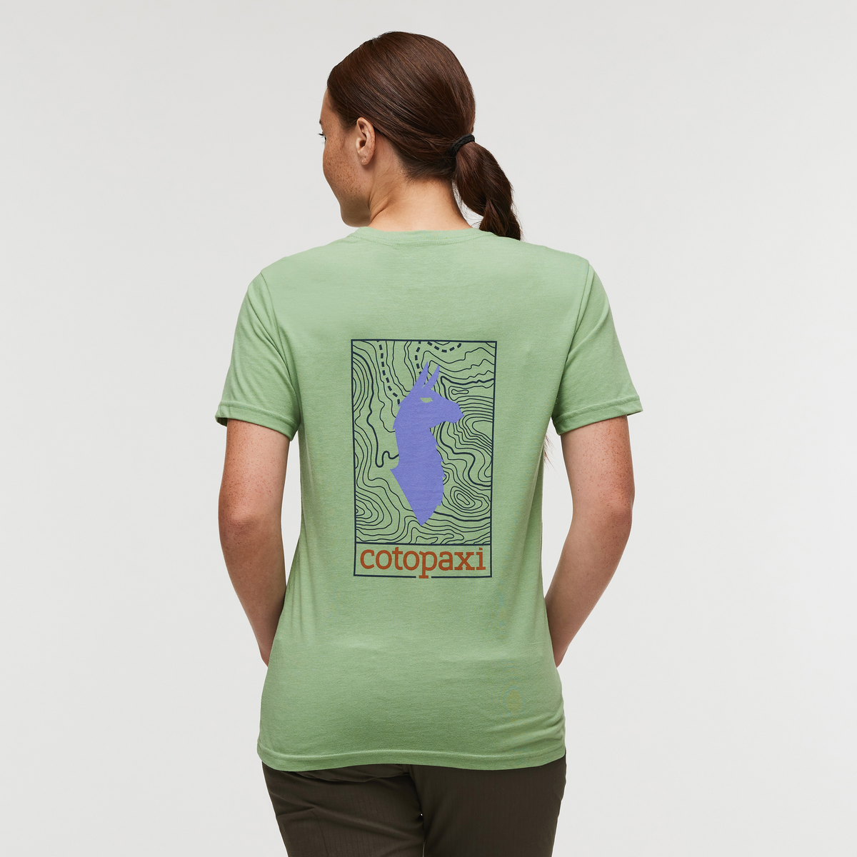 Llama Map T Shirt Women's - Image 9
