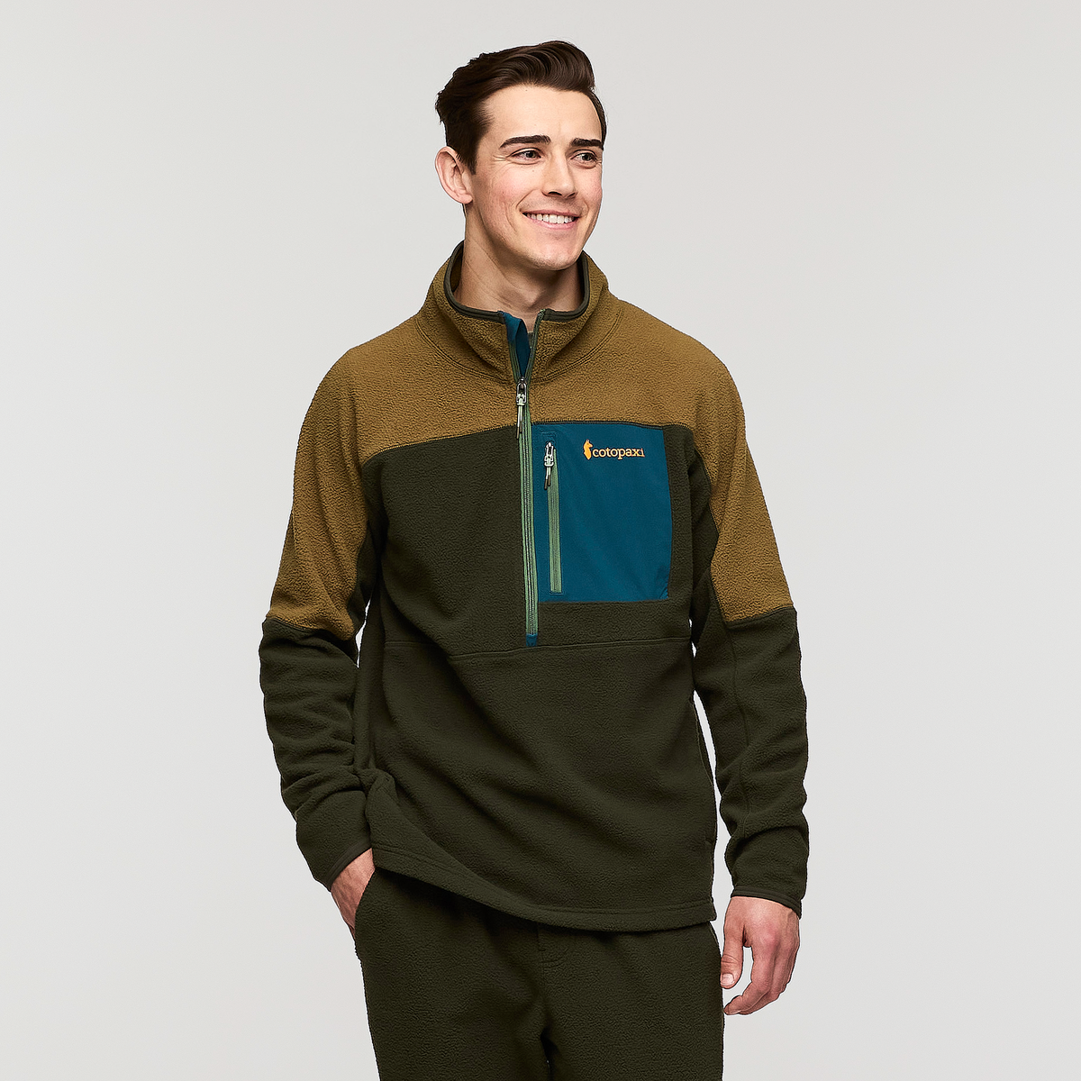 Abrazo Fleece Half Zip Jacket Men's - Image 9