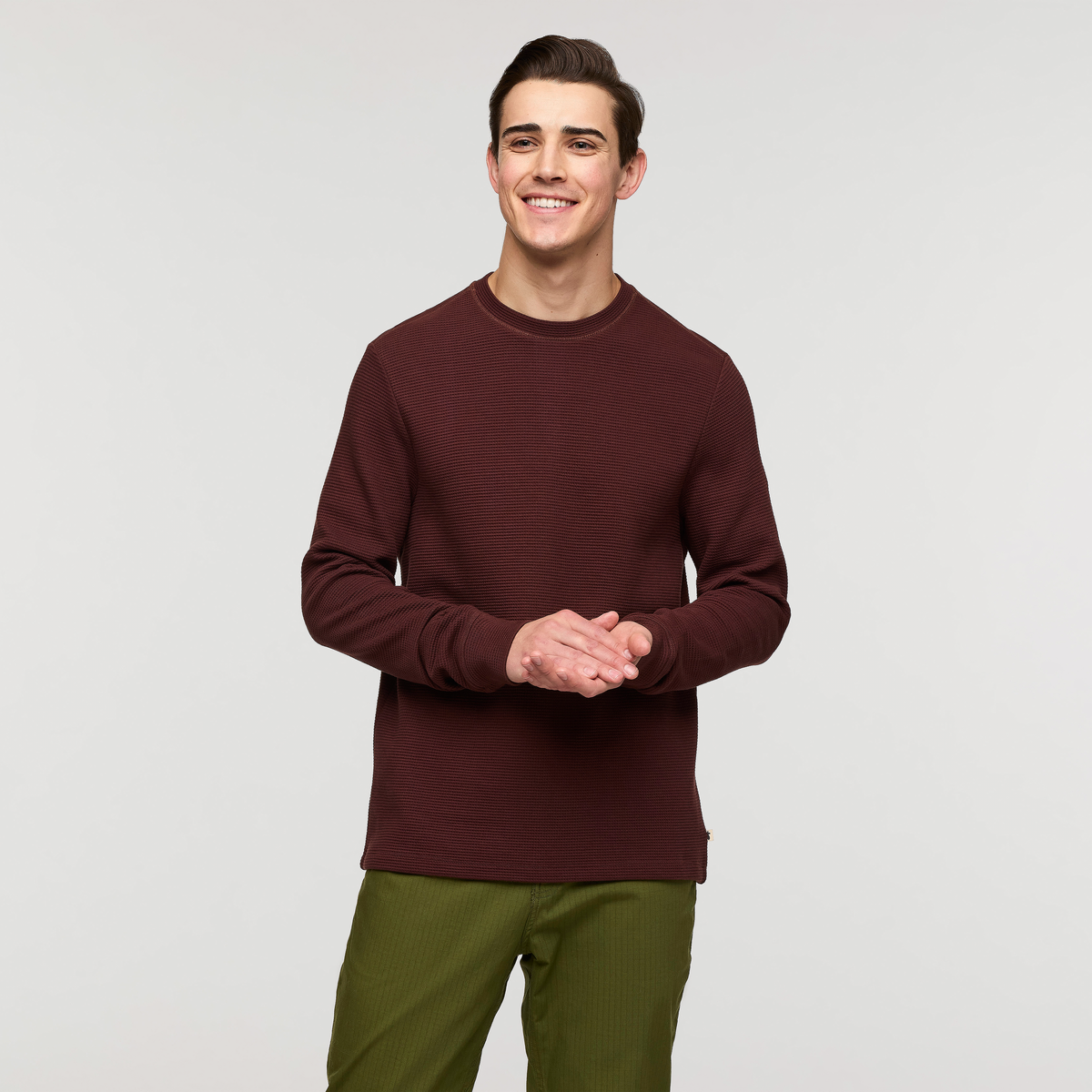 Atajo Long Sleeve Waffle Shirt Men's
