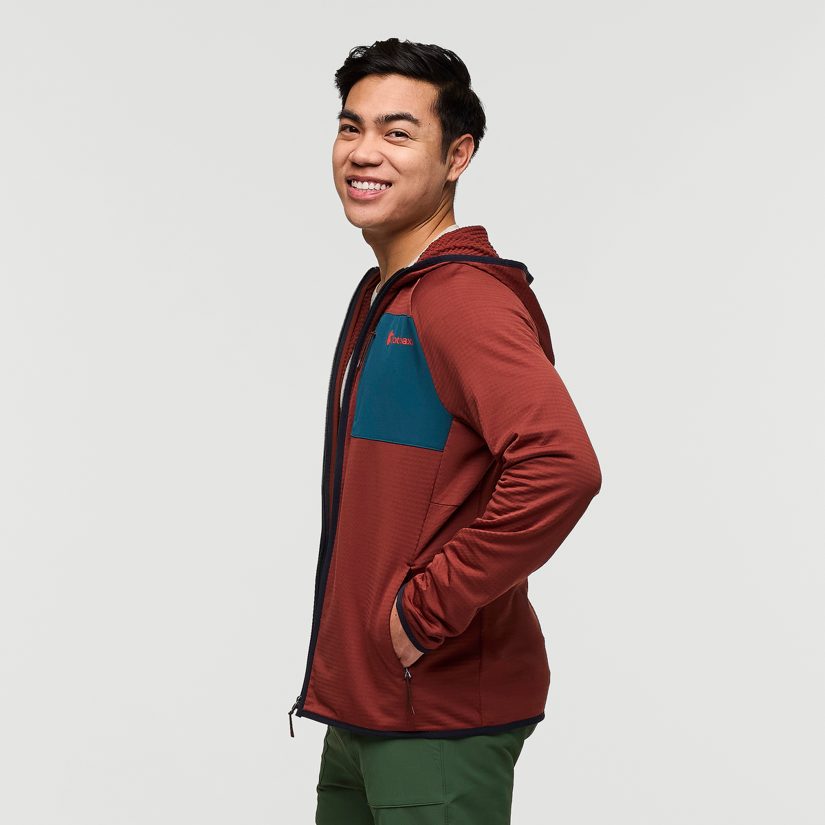 Otero Fleece Full Zip Hooded Jacket Men's - Image 3