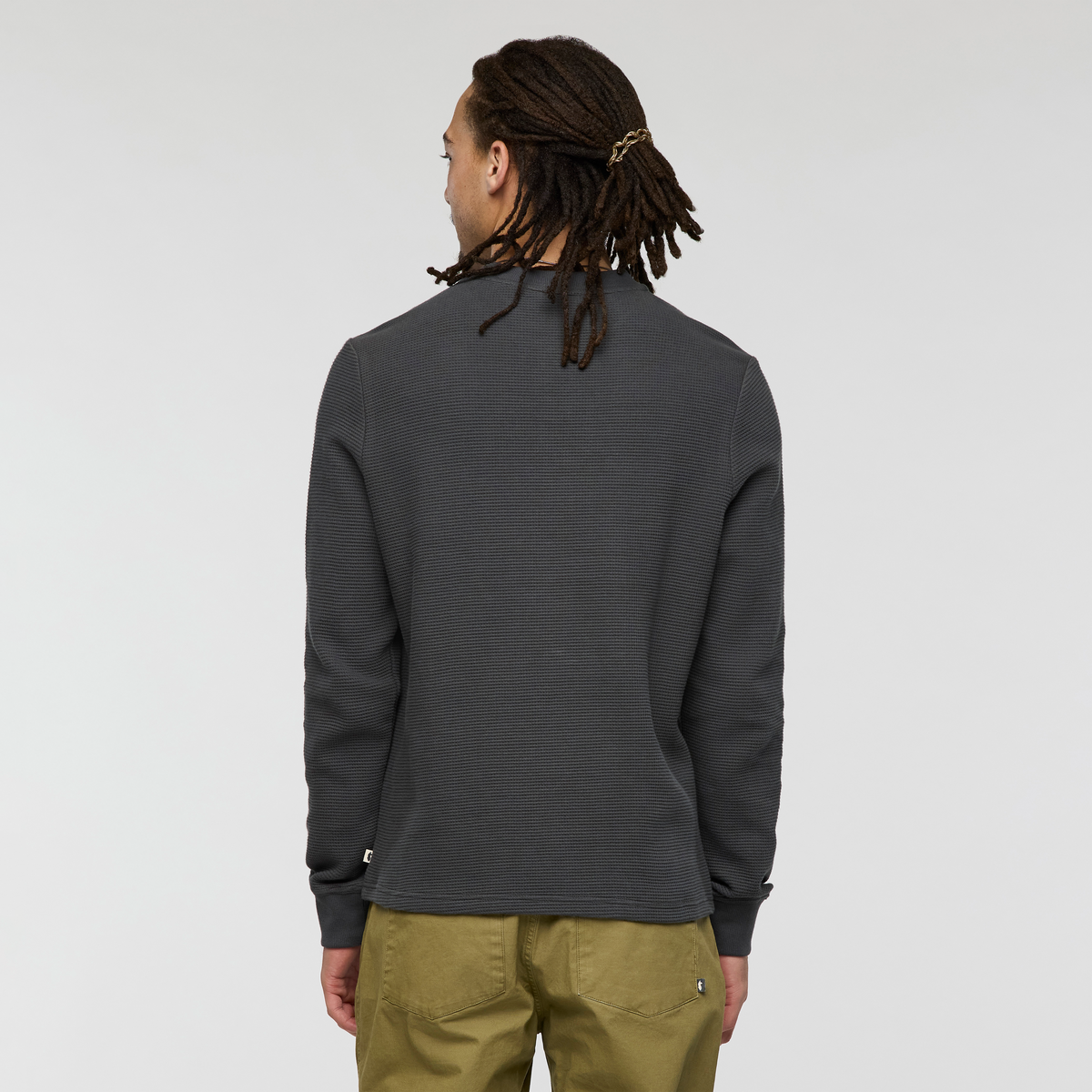 Atajo Long Sleeve Waffle Henley Men's - Image 11