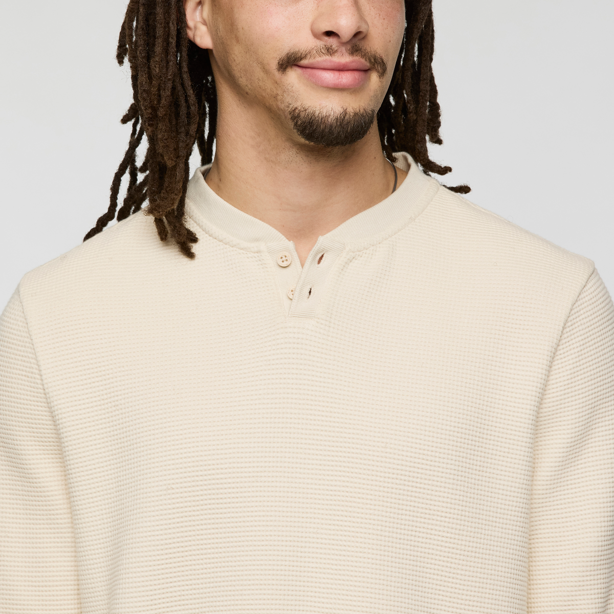 Atajo Long Sleeve Waffle Henley Men's - Image 5