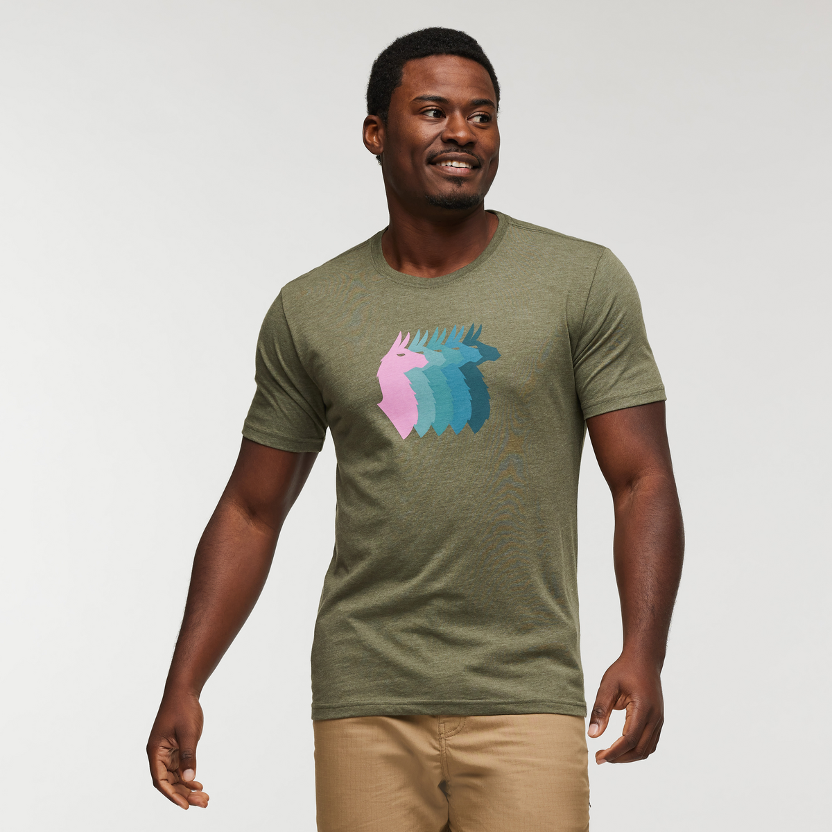 Llama Sequence T Shirt Men's - Image 7