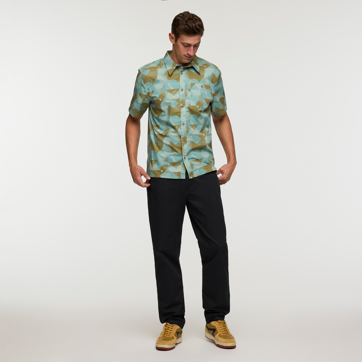 Estival Button Up Shirt Print Men's - Image 25