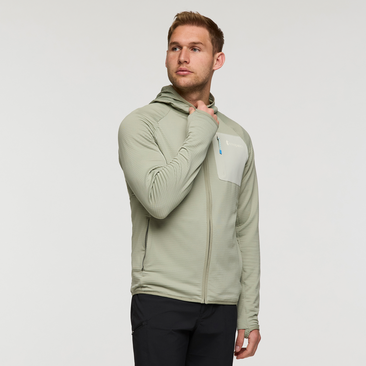 Otero Fleece Full Zip Hooded Jacket   Men's