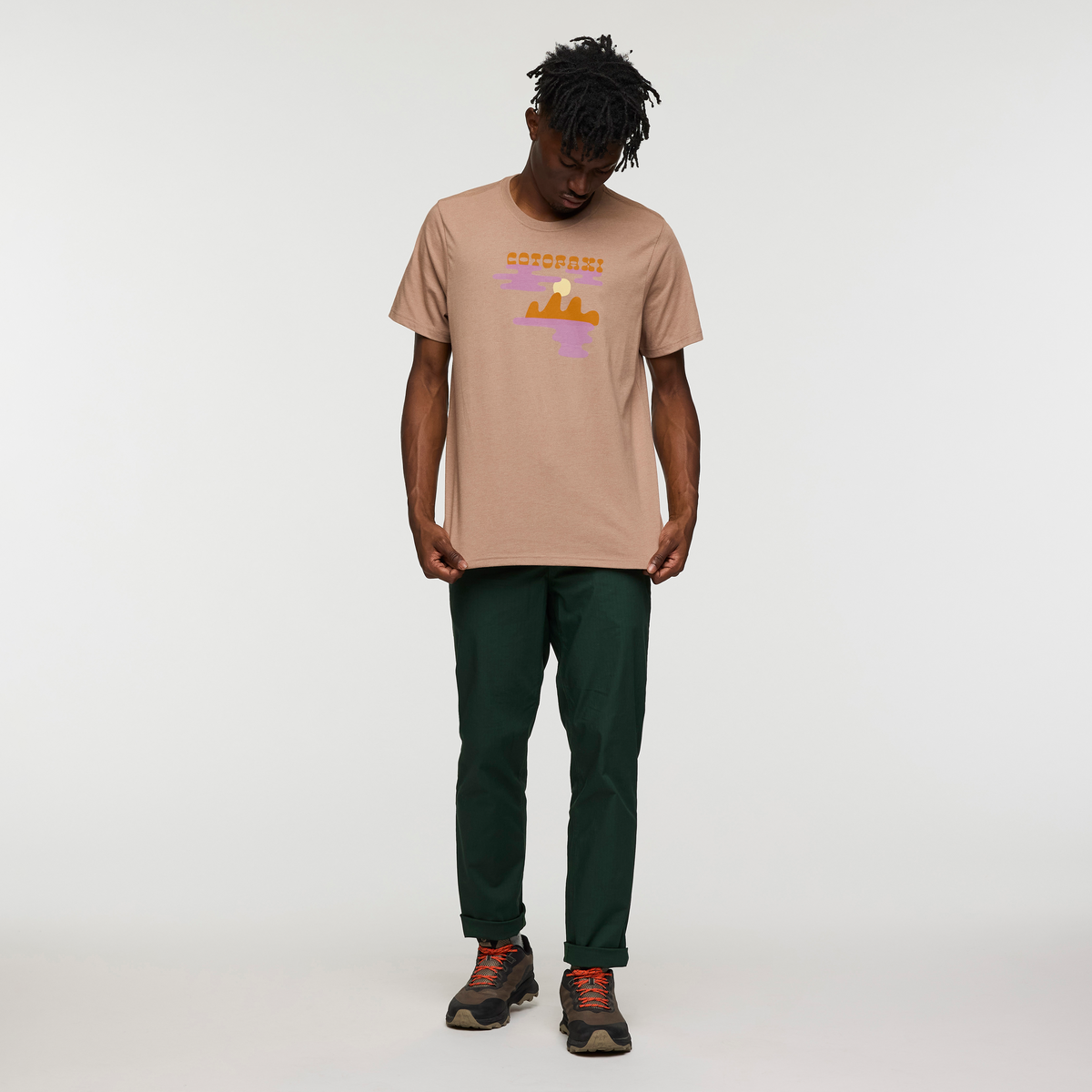 Alternative view of Sunrise Lake T Shirt   Men's